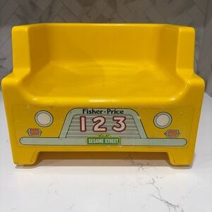 Fisher-Price Sesame Street Yellow Toy Bench